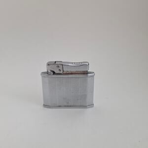 KBL Vintage Lighter Silver Metal Trench Style Flint Wheel